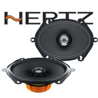 Hertz DCX 570.3 - 14cm x 22cm (5x7 Zoll) Oval Koax Lautsprecher - Einbauset passend für Ford Escort Front oval - justSOUND