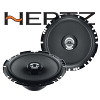 Hertz DCX 170.3 - 16,5cm | 51mm flacher Koax Lautsprecher - Einbauset passend für Mercedes CLK W208 Front - justSOUND