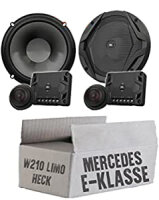 lasse W210 Heck Ablage - JBL GX600C | 2-Wege | 16,5cm Lautsprecher System - Einbauset passend für Mercedes E-Klasse JUST SOUND best choice for caraudio