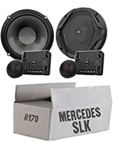 JBL GX600C | 2-Wege | 16,5cm Lautsprecher System - Einbauset passend für Mercedes SLK R170 Front - justSOUND