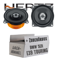 Hertz DCX 100.3 - 10cm Koax Lautsprecher - Einbauset passend für BMW 5er E39 Touring Dachhimmel - justSOUND