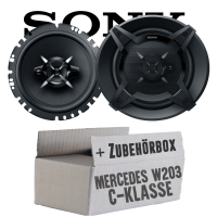 lasse W203 Front - Sony XS-FB1730 - 16,5cm 3-Wege Koax...