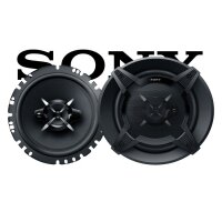 lasse W203 Front - Sony XS-FB1730 - 16,5cm 3-Wege Koax Lautsprecher - Einbauset passend für Mercedes C-Klasse JUST SOUND best choice for caraudio