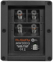 Musway MW300Q - Bassreflex Subwoofer  für die Reserveradmulde mit 15 x 23 CM (6 x 9“) Subwoofer