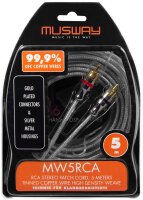 Musway MW5RCA -  Cinch-Audio-Stereokabel, 5 Meter aus...