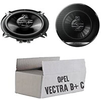 Opel Vectra B + C | Tür hinten - Lautsprecher Boxen Pioneer TS-G1330F - 13cm 3-Wege 130mm Triaxe 250W Auto Einbausatz - Einbauset