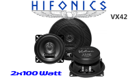 Hifonics Vulcan VX42  - 10cm Koax Lautsprecher - Einbauset passend für Peugeot 206 CC Heck - justSOUND