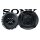Sony XS-FB1730 - 16,5cm 3-Wege Koax Lautsprecher - Einbauset passend für Peugeot 306 Front - justSOUND
