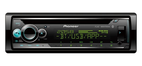 Pioneer DEH-S520BT - Bluetooth | Spotify | CD | MP3 | USB | Android | Multicolor Autoradio