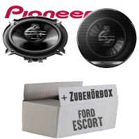 Ford Escort Turnier Cabrio Heck - Lautsprecher Boxen Pioneer TS-G1330F - 13cm 3-Wege 130mm Triaxe 250W Auto Einbausatz - Einbauset