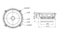 Focal AS A130 | 13cm 2-Wege Lautsprecher System