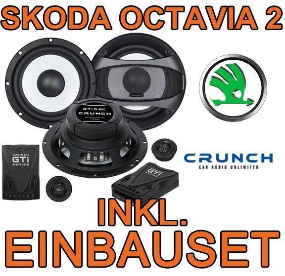 Skoda Octavia 2 - Lautsprecher - Crunch GTi6.2C - 16,5cm 2-Wege System