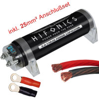 Hifonics HFC2000 - 2 Farad Powercap + 25mm² Kabel...