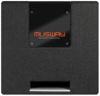 Musway MT169Q - Bassreflex Gehäuse Subwoofer mit 15 x 23 CM (6 x 9“) Subwoofer
