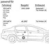 VW Golf 5 - Front - Alpine SPG-17CS - 2 Wege System