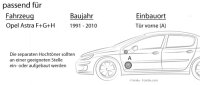 Lautsprecher Boxen JBL 16,5cm System Auto Einbausatz - Einbauset passend für Opel Astra F,G,H - justSOUND