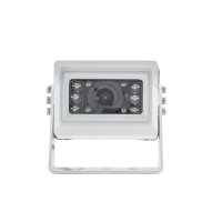 AMPIRE KC203-WHI | Farb-Rückfahrkamera, NTSC, weiss, Aufbau, gespiegelt/normal, 10m