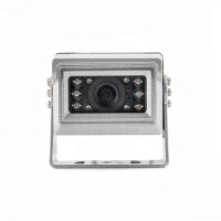 AMPIRE KC203-SIL | Farb-Rückfahrkamera, NTSC, Silber, Aufbau, normal/gespiegelt, 10m