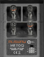Musway MR110Q - SINGLE-BASSREFLEX-SYSTEM MIT 25 CM (10“) SUBWOOFER  20 CM (8“) SUBWOOFER
