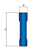 Autoleads BB-2 | Stoßverbinder blau | bis 2,5mm² | 100 Stück