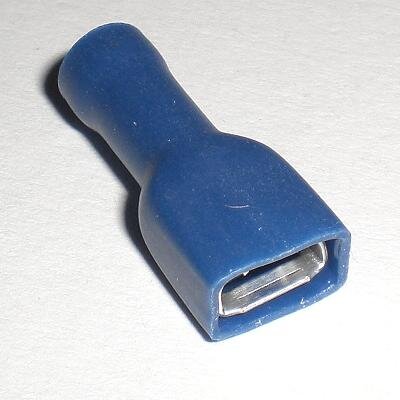 Autoleads BFS-6 | Flachsteckhülse blau | bis 2,5mm² | 100 Stück