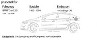 JBL Stage2 524 | 2-Wege | 13cm Koax Lautsprecher - Einbauset passend für BMW 3er E30 - justSOUND