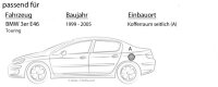 JBL Stage2 524 | 2-Wege | 13cm Koax Lautsprecher - Einbauset passend für BMW 3er E46 - justSOUND