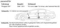Lautsprecher Boxen JBL 16,5cm System Auto Einbausatz - Einbauset passend für Peugeot 207 - justSOUND