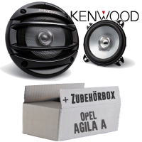 Opel Agila A - Kenwood KFC-E1054 - 10cm Lautsprecher Boxen Paar 110Watt 100mm - Einbauset