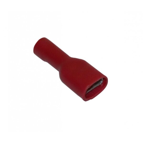 Autoleads RFS-6 | Flachstecker rot 6,3mm | bis 1,5mm² | 100 Stück