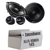 Pioneer TS-G133Ci - 13cm Lautsprechersystem - Einbauset passend für Alfa Romeo 145 - justSOUND