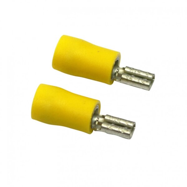 Autoleads YS-3 | Flachstecker gelb 2,8mm | bis 4mm² | 100 Stück