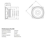 Blaupunkt ICX401 - 10cm Lautsprecher