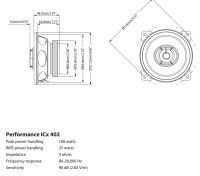 Blaupunkt ICX402 - 10cm 2-Wege Lautsprecher