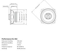 Fiat Doblo - Lautsprecher Boxen Blaupunkt ICx402 - 10cm 2-Wege Auto 100mm Einbauzubehör - Einbauset