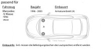 Mercedes V-Klasse Vito W638 Front - Lautsprecher Boxen Blaupunkt ICx402 - 10cm 2-Wege Auto 100mm Einbauzubehör - Einbauset