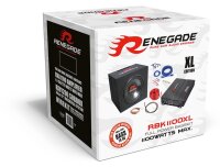 Renegade RBK1100XL - Basspaket 1100 Watt Subwoofer mit 4-Kanal VerstÃ¤rker und 10 mm2 VerstÃ¤rker-Installations-Kit
