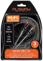 Musway MW3RCA -  Cinch-Audio-Stereokabel, 3 Meter aus...