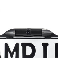 AMPIRE KC505 | Farb-Rückfahrkamera Nummernschild, Hilfslinien, gespiegelt/entspiegelt