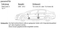 Lautsprecher Boxen JBL 16,5cm System Auto Einbausatz - Einbauset passend für Seat Leon 2 1P - justSOUND