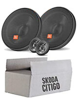 Skoda Citigo Front Heck - Lautsprecher Boxen JBL 16,5cm System Auto Einbausatz - Einbauset