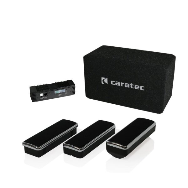 Caratec Audio CAS205 Soundsystem für Vollintegrierte Wohnmobile mit Lautsprechern im Armaturenbrett. Zusätzlich mit Lautsprechern für den Wohnbereich