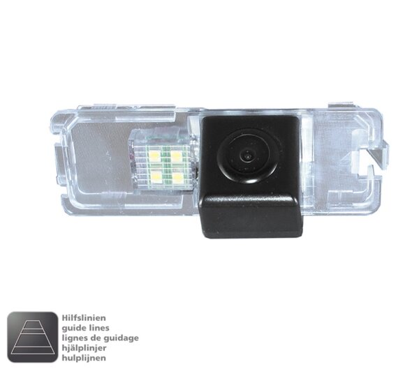AMPIRE NAVLINKZ Griffleisten-Kamera VOLKSWAGEN, warm-weiße LED | VS3-VN29