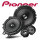 Pioneer TS-A1600C 2-Wege 16,5cm Lautsprecher System inkl. Dacia Adapterringe | Set