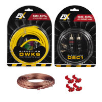 ESX DWK 6 - 5m Kabelkit VOLLKUPFER 6mm² mit...