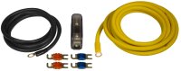 ESX DWK 10 - 5m Kabelkit VOLLKUPFER 10mm² mit Mini-ANL Sicherung |  inkl. je 5m Cinchkabel und Lautsprecherkabel