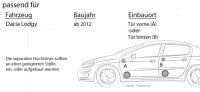 Lautsprecher Boxen Crunch GTS6.2C - 16,5cm 2-Wege System GTS 6.2C Auto Einbauzubehör - Einbauset passend für Dacia Lodgy - justSOUND