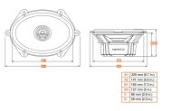 Hertz DCX 570.3 | 2-Wege 5x7 Zoll Oval Koax Lautsprecher