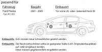 Lautsprecher Boxen Crunch GTS6.2C - 16,5cm 2-Wege System GTS 6.2C Auto Einbauzubehör - Einbauset passend für Ford Fiesta 6 Front Heck - justSOUND