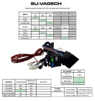 Gladen SU-VAG6CH | Fahrzeugspezifischer Kabelsatz für VAG-Fahrzeuge mit 6-Kanal-Radio